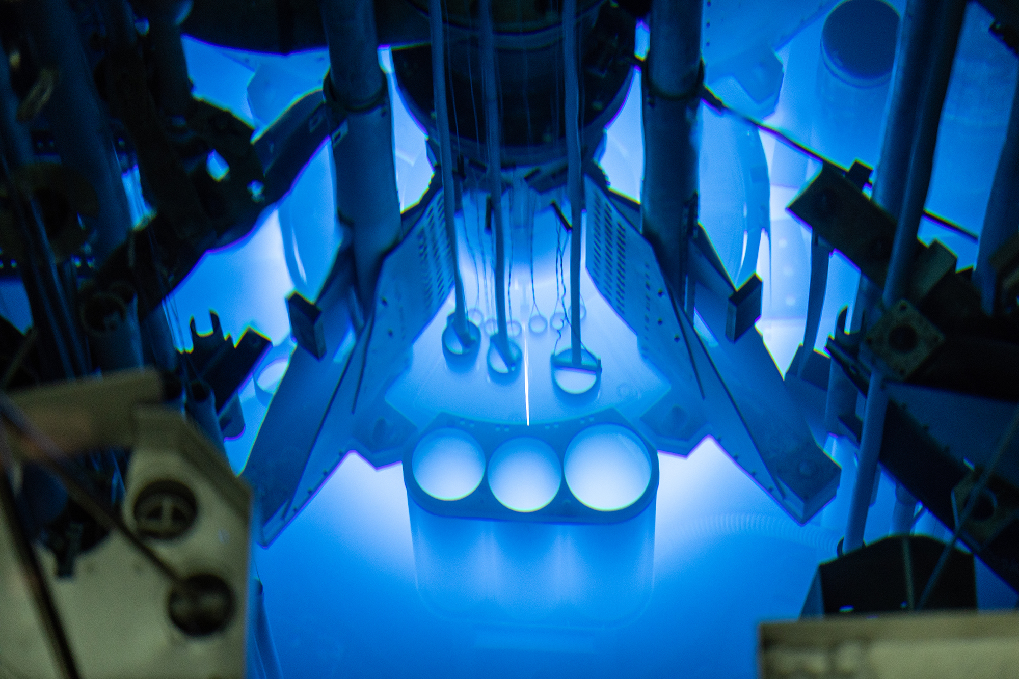 University of Missouri Announces New Research Reactor; the 10-megawatt core of the MU Research Reactor Situated in a 30-foot-deep pool