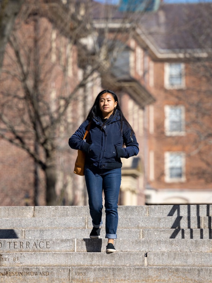 "Brown University initiative to replace loans becomes permanent after fundraising goal achieved; Photo: Ayla Kim, Sophomore student at Brown"