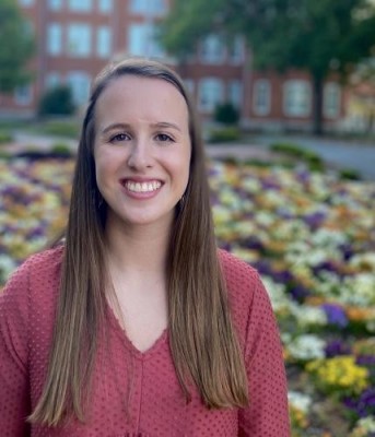 "First wearable health sensor for monitoring muscle atrophy; Photo: Allyanna Rice, lead author of the study"