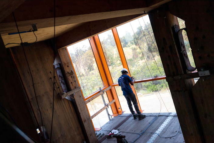 "Engineers Shake Tallest Full-scale Building Ever Constructed on UC San Diego Earthquake Simulator"