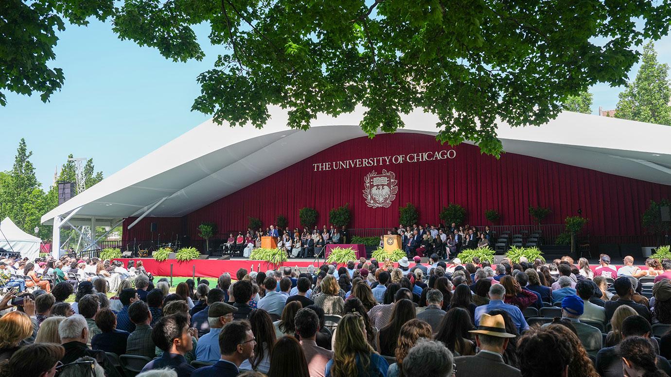 Graduation ceremony at University of Chicago