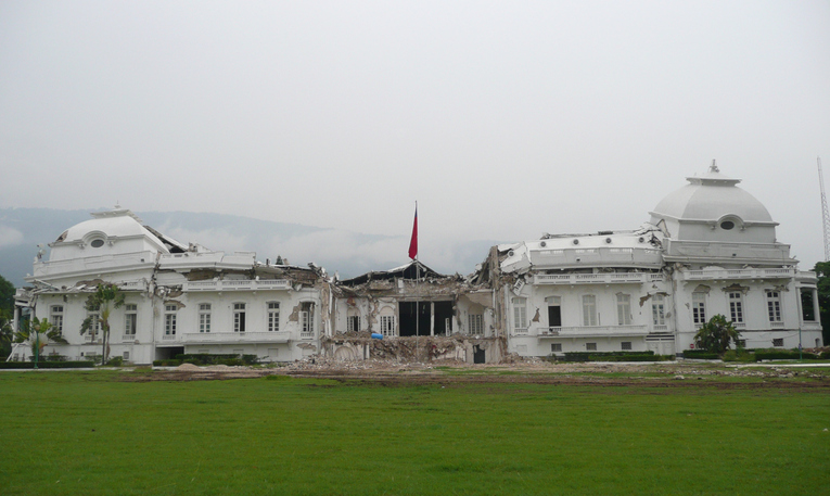 "2010 Earthquake in Haiti, which Dr. Doucet helped respond to."