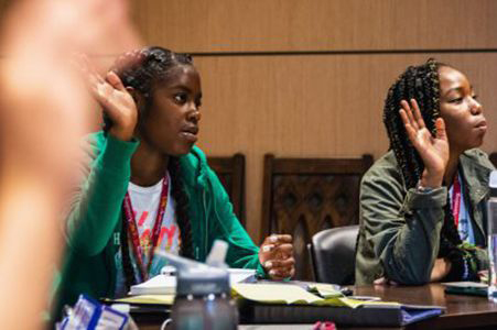 Image: Alexis-Johnson-Fowlkes in classroom