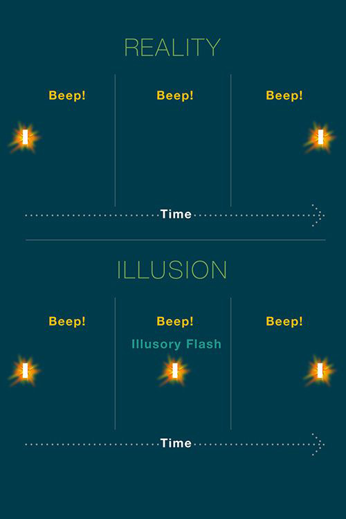 A graphic of the Rabbit Illusion 