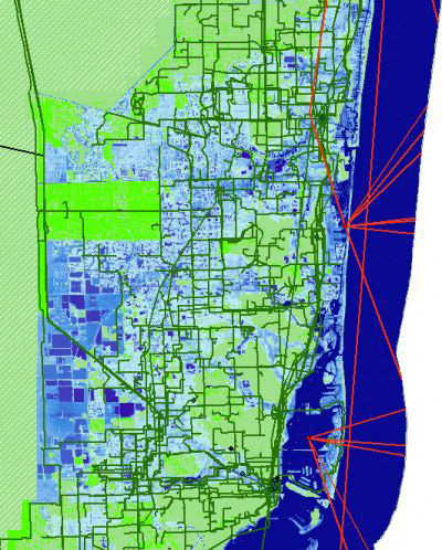 Miami flood map