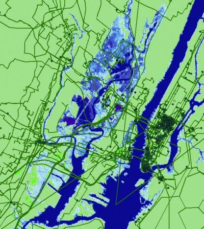 New York City flood map