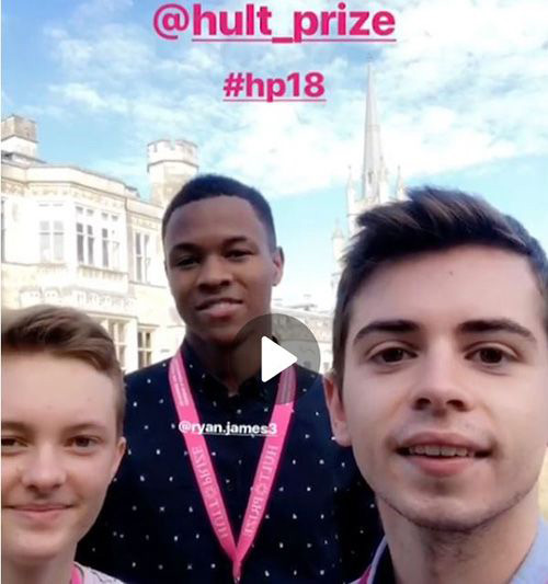 Emory students Kieren Helmn, Ryan James and Jesse Rosen-Gooding