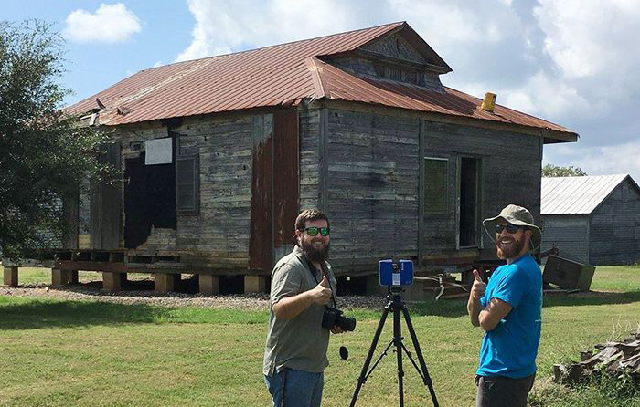 Andrew Billingsley and Ben Baaske capture images of the Deanville depot.