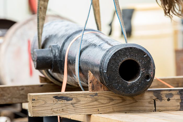 Image of restored Alamo cannon