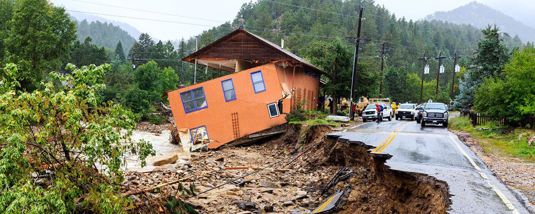 Image: The fallout from flash flooding in Jamestown, Colorado, following historic rains in September 2013. 