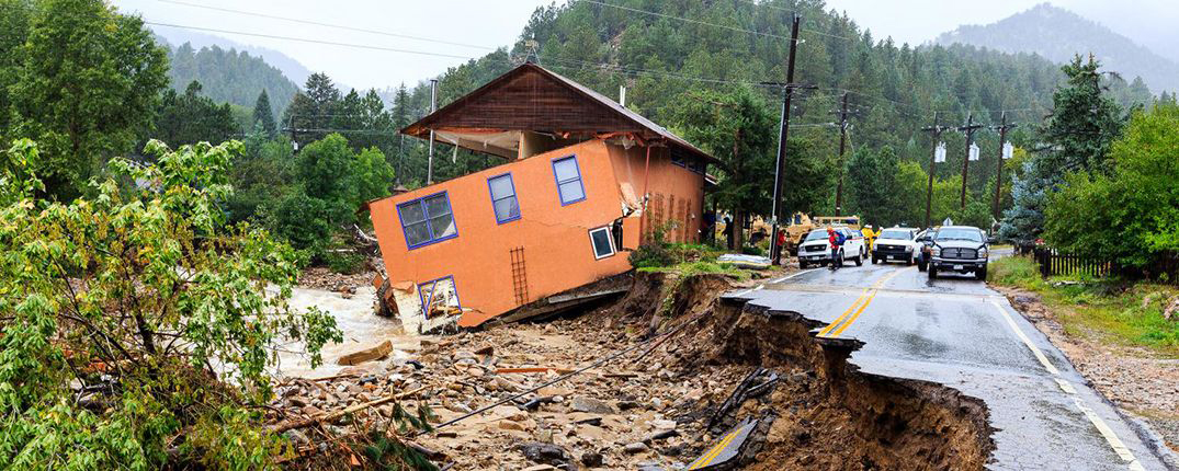 Image: The fallout from flash flooding in Jamestown, Colorado, following historic rains in September 2013.