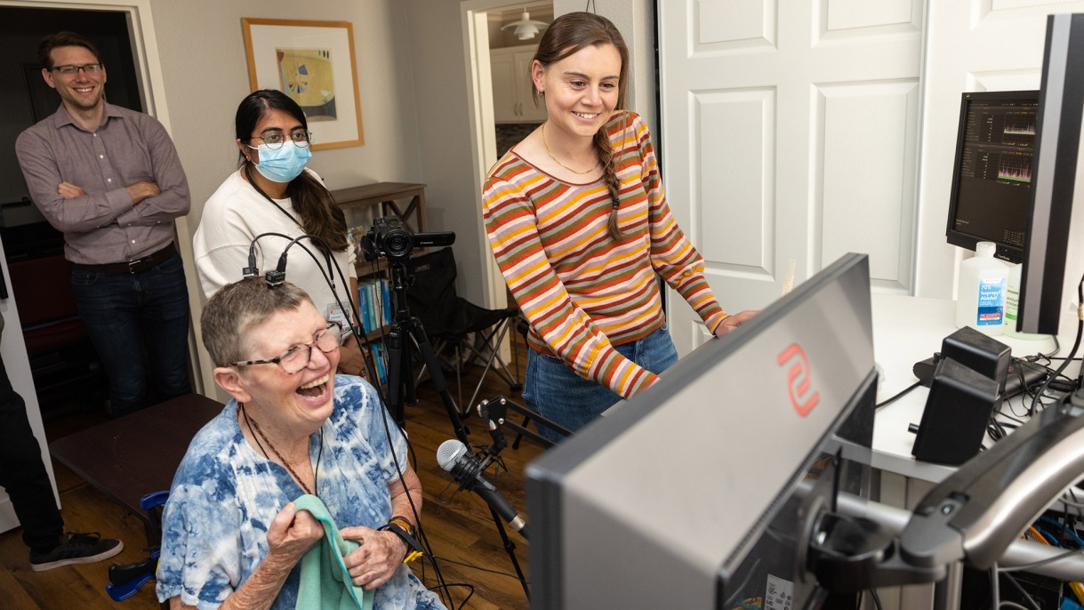 Brain-Computer Interface Guides Speech-disabled Person’s Intended Words to Computer Screen