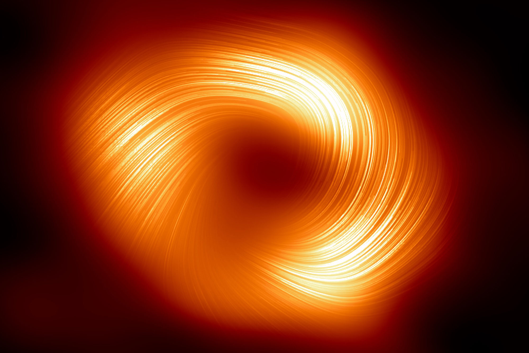 Stunning New Image Shows Black Hole’s Immensely Powerful Magnetic Field