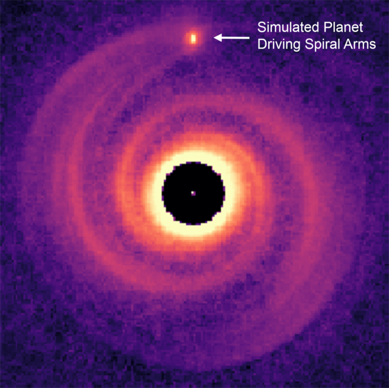 "Astronomers Discover Elusive Planet Responsible for Spiral Arms Around Its Star"
