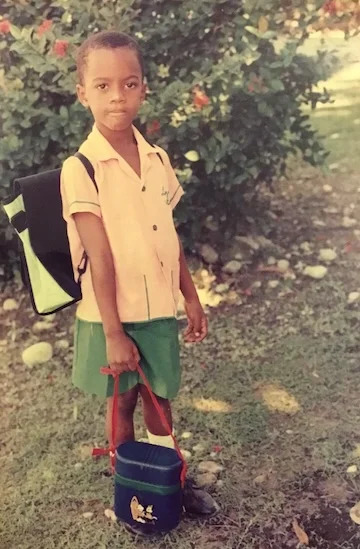 "Laguerre as a child in Haiti."