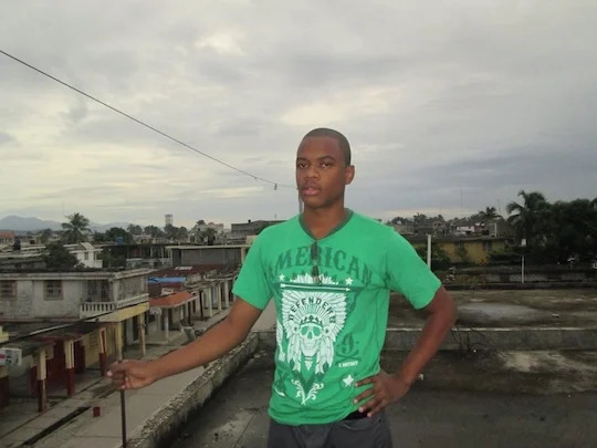 Laguerre in his home city in Haiti.