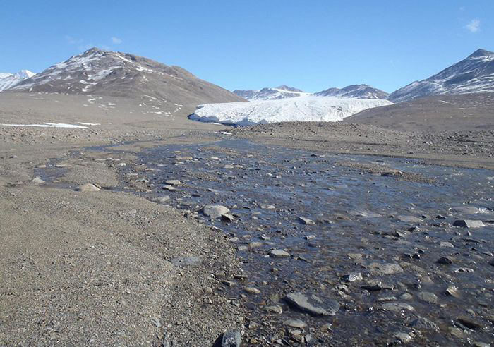 A stream in the McMurdo Dry Valleys, Antarctica.