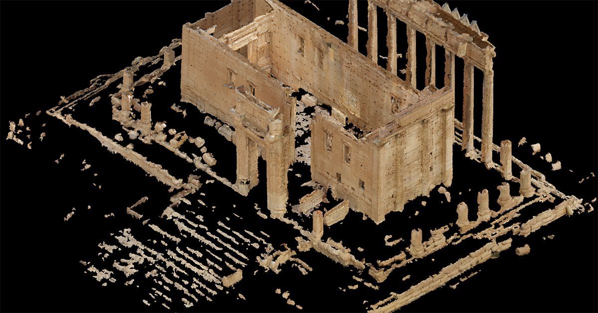 Digital Reconstruction of Ancient Temple on Display in UC San Diego Library’s Art of Science Exhibit