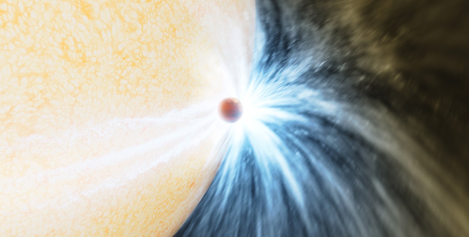 Star Eats Planet, Brightens Dramatically