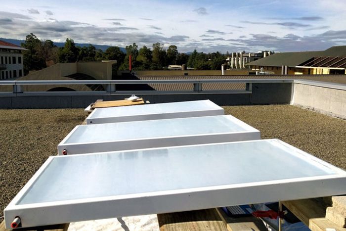 A fluid-cooling panel