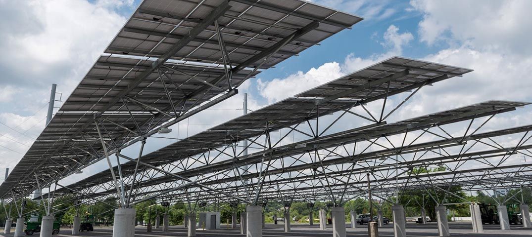 Photo of solar canopy