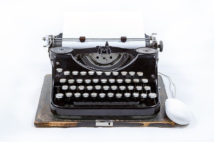 Typewriter image