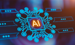 Digital illustration of AI