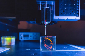 A machine making a bioprint