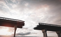 A broken bridge