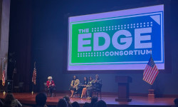 Photo of panel at the Education Group for Diversification and Growth in Engineering (EDGE) Consortium 