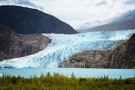 A glacier in Alaska