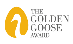 Logo for the Golden Goose Award