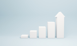 Stock image of a non descript bar graph