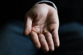 An outstretched hand