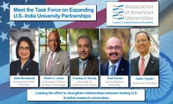 Members of the Task Force on Expanding U.S.-India University Partnerships