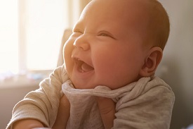 Laughing baby