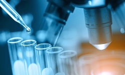 microscope and test-tubes