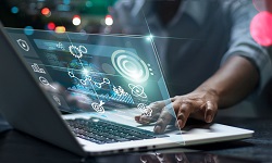 man using a computer
