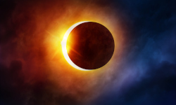 Digital Image of a solar eclipse