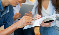 students studying together