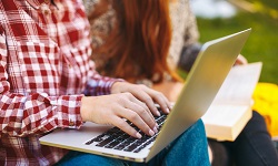 Students on laptop