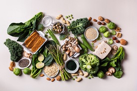 A collection of plant-based foods
