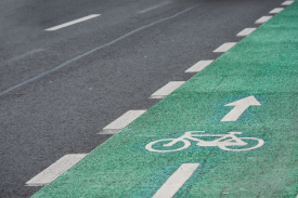 Picture of a bike lane