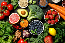 aray of vegetables