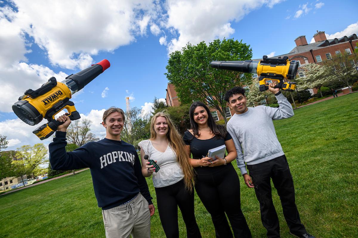 Hearing is Be-Leafing: Students Invent Quieter Leaf Blower