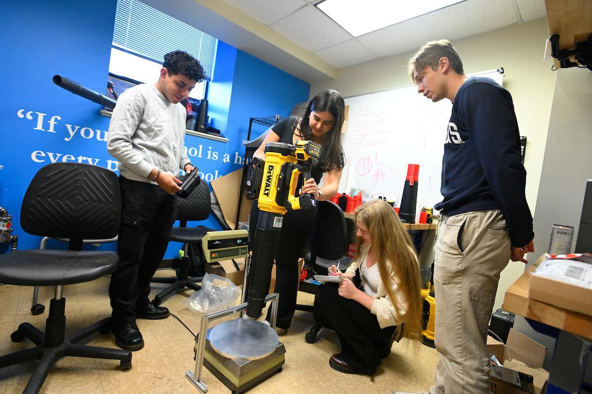 "Hearing is Be-Leafing: Students Invent Quieter Leaf Blower"