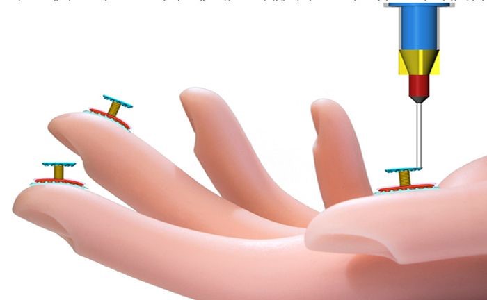 Graphic image of model hand