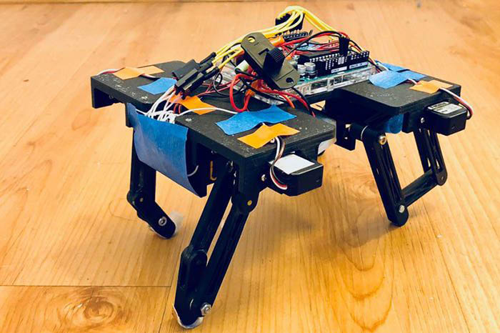 A four-legged robot