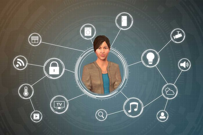 Illustration: a computer persona nicknamed Ellie.