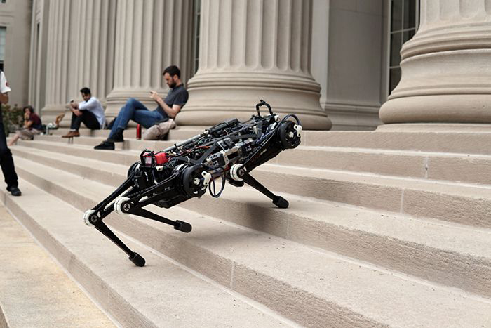 Image: MIT's Cheetah 3 robot climbing stairs